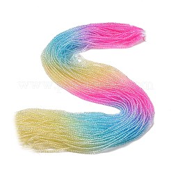 Transparent Gradient Color Glass Beads Strands&nbsp;GLAA-G101-2mm-10