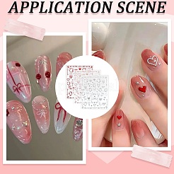 3Pcs 3 Colors Plastic Nail Art Stickers&nbsp;MRMJ-DJ0001-29