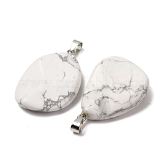 Natural Howlite Pendants&nbsp;GG-K002-05N