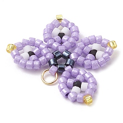 Seed Beads Beaded Charms&nbsp;PALLOY-MZ00320-02