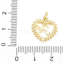 Brass Micro Pave Cubic Zirconia Pendants&nbsp;KK-F938-30G-01