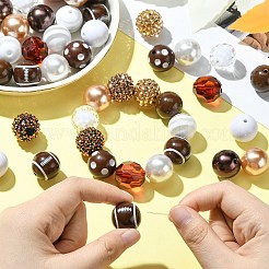 DIY Rugby Acrylic Beaded Keychain Pendant Decoration Making Kit&nbsp;MACR-CJC0004-18