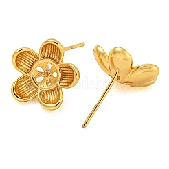 Rack Plating Brass Stud Earring Findings&nbsp;KK-T072-01G