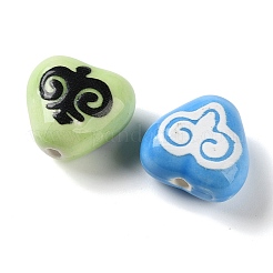 Printed Handmade Porcelain Beads&nbsp;FIND-H023-02