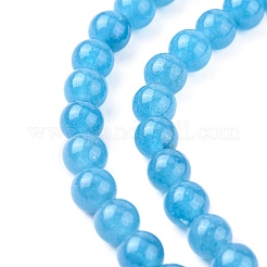 Natural White Jade Beads Strands&nbsp;X-G-G051-R1-6mm