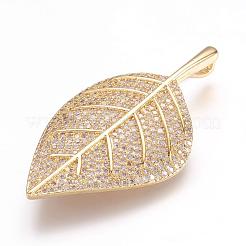 Brass Micro Pave Cubic Zirconia Pendants&nbsp;ZIRC-E124-67