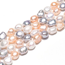 Natural Cultured Freshwater Pearl Beads Strands&nbsp;PEAR-N014-09A-03