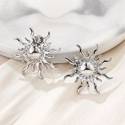 304 Stainless Steel Stud Earrings&nbsp;EJEW-D319-11P