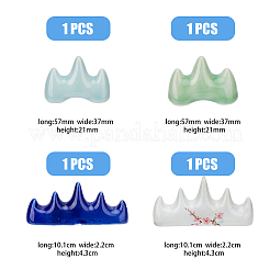 4Pcs 4 Style Mountain Shape Porcelain Calligraphy Brush Holder&nbsp;ODIS-HY0001-01