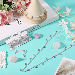 Handmade Resin Beaded Chains&nbsp;AJEW-WH0460-013P