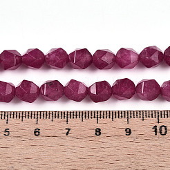 Dyed Natural White Jade Beads Strands&nbsp;G-T139-8mm-46P