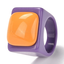 Acrylic Finger Rings&nbsp;RJEW-P022-C01