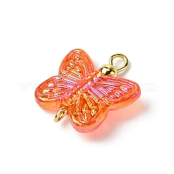 Transparent Acrylic Beads with 304 Stainless Steel Eye Pins and Brass Beads&nbsp;PALLOY-JF03290