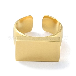 304 Stainless Steel Open Cuff Rings&nbsp;RJEW-H217-02G