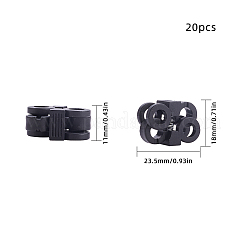 Adjustable Plastic Shoelace Buckle&nbsp;KY-WH0017-04