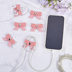 10Pcs PU Leather and Iron Design Cartoon Cable Protector&nbsp;DIY-GF0010-43B