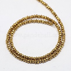 Electroplate Non-magnetic Synthetic Hematite Beads Strands&nbsp;X-G-J160-A-02