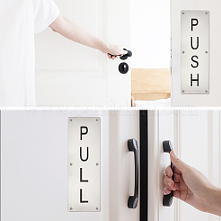 2 Sets 2 Style 201 Stainless Steel Door Signs&nbsp;DIY-UN0003-86
