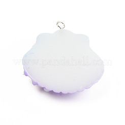 Opaque Resin Pendants&nbsp;X-RESI-S356-059B-01