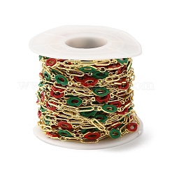 Handmade Enamel Lip Link Chains&nbsp;CHC-M024-05G-01
