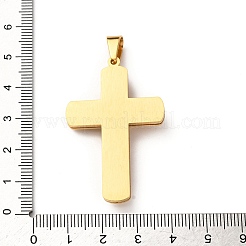 304 Stainless Steel Religion Jesus Cross Pendants&nbsp;STAS-F323-08G