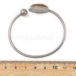 304 Stainless Steel Cuff Bangles for Women&nbsp;BJEW-JB14328
