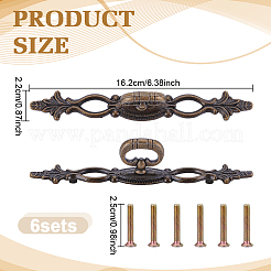 Tibetan Style Alloy Cabinet Door Pull Handles&nbsp;AJEW-WH0752-665A
