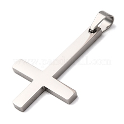 304 Stainless Steel Christian Inverted Cross Pendants&nbsp;STAS-F323-10P