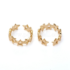 Adjustable Brass Cuff Rings&nbsp;RJEW-G105-03G