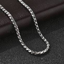 304 Stainless Steel Rope Chain Necklaces for Women&nbsp;NJEW-Q026-02P