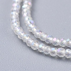 Electroplate Glass Beads Strands&nbsp;EGLA-F149-AB-01