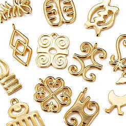 12Pcs 12 Style Brass Pendants&nbsp;KK-LS0001-28G