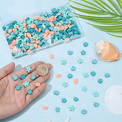 240Pcs 4 Styles Handmade Polymer Clay Beads&nbsp;CLAY-SC0002-93