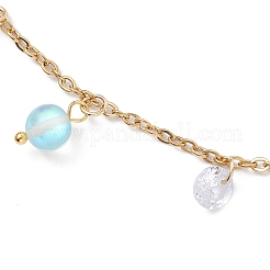 304 Stainless Steel Link Chain Anklets&nbsp;AJEW-AN00699-03