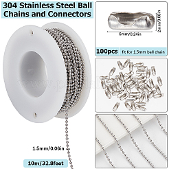 10M 304 Stainless Steel Ball Chains&nbsp;CHS-SC0001-04A