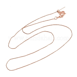 0.8MM Brass Box Chain Adjustable Slider Necklaces&nbsp;KK-H533-09B-RG
