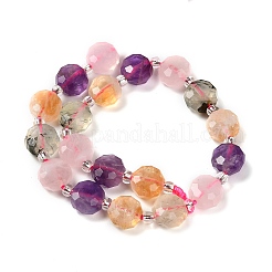 Natural Amethyst & Prehnite & Rose Quartz & Citrine Beads Strands&nbsp;G-B153-A12