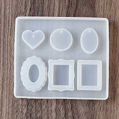Rectangle & Heart & Oval DIY Silicone Molds&nbsp;X-SIMO-H019-04E