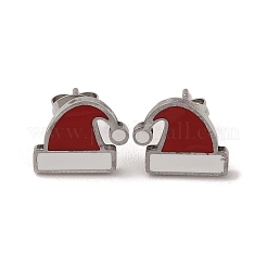 3 Pairs 3 Styles Christmas 304 Stainless Steel Hoop & Studs Earrings Set for Women&nbsp;EJEW-K279-12D-P