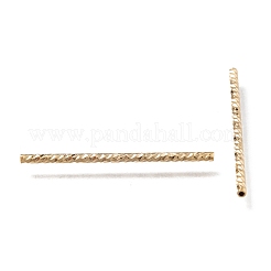 Corrugated Brass Tube Beads&nbsp;KK-H759-28E-G