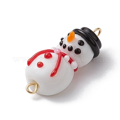 3Pcs 3 Styles Handmade Lampwork Connector Charms&nbsp;PALLOY-JF02829
