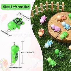 40Pcs 5 Styles Opaque Resin Pendants&nbsp;RESI-CJ0003-56