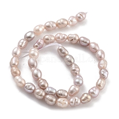 Natural Cultured Freshwater Pearl Beads Strands&nbsp;PEAR-P062-04A
