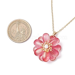 6Pcs 6 Colors Glass Pendant Necklaces&nbsp;NJEW-MZ00113
