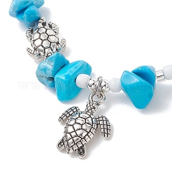 Turtle Alloy Charm Bracelets&nbsp;BJEW-MZ00329