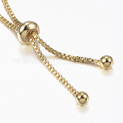 Adjustable Brass Micro Pave Cubic Zirconia Slider Bracelets&nbsp;BJEW-E317-39A-G