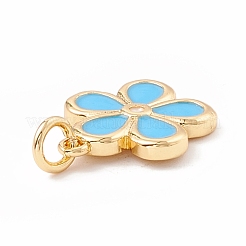 Brass Enamel Pendants&nbsp;KK-P217-02G