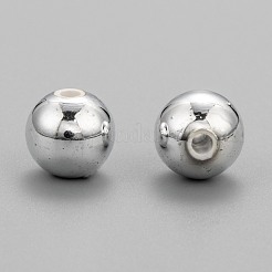 Plating Plastic Acrylic Round Beads&nbsp;PACR-L003-10mm-S