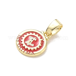 Brass Enamel Pendants&nbsp;KK-CBA3F25-01B-G