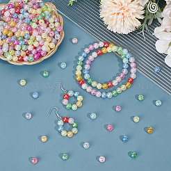 Transparent Crackle Acrylic Beads&nbsp;PACR-PA0001-18A